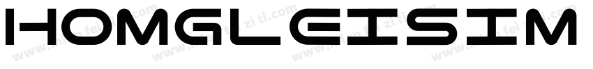 homgleisim Regular字体转换